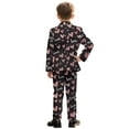thumbnail image 3 of Xoenoiee Heart Love Print Boys' Formal Suit 2 Piece Set Blazer Set Toddler Tuxedos for Wedding, Valentine's Day Suits for Teens Boy Dress School Clothes, Size 5-6 Years, 3 of 7