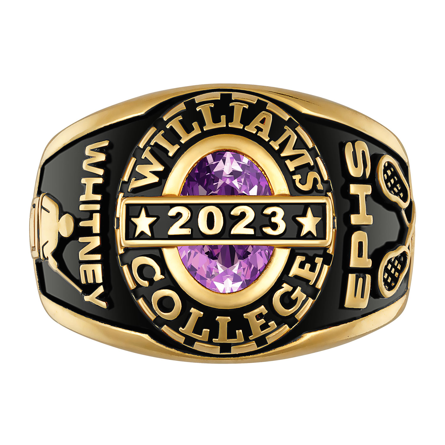 Order Now for 2025 Graduation, Freestyle Women's Birthstone Class Ring, Personalized, High School or College Graduation