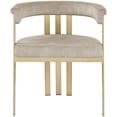 thumbnail image 6 of Meridian Furniture Marcello Stone Velvet Dining Chair (Set of 2), 6 of 7