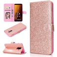 thumbnail image 1 of Estuche para teléfono móvil para Samsung Galaxy A6+ (2018) Estuche de cuero con tapa horizontal en polvo brillante con ranuras para tarjetas y soporte y marco de fotos y billetera (Color : Oro rosa) ZefeiWu 8390614049727, 1 of 1