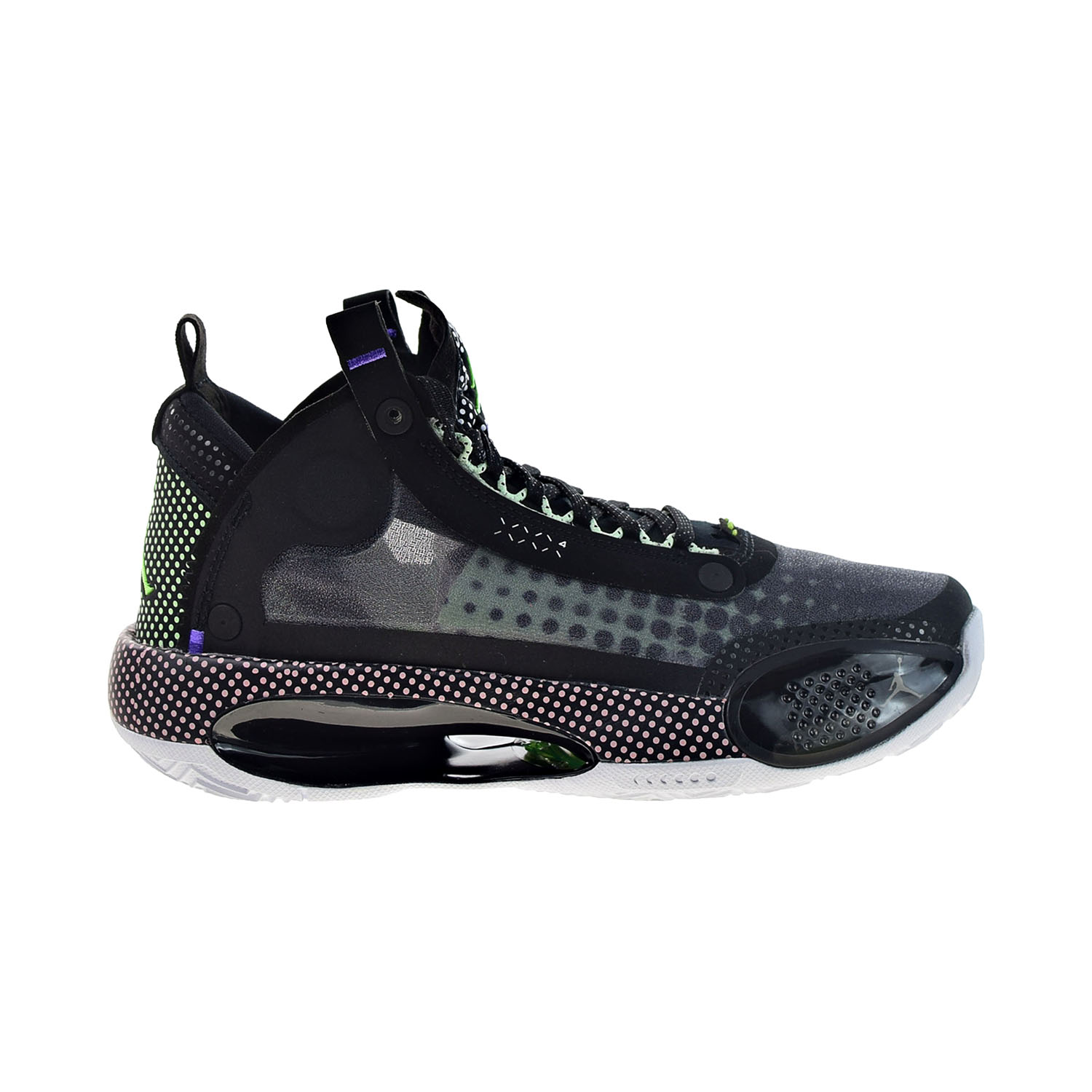 Air Jordan XXXIV 34 Big Kids' Basketball Shoes Black-White-V Green bq3384-013 - image 1 of 6