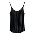 thumbnail image 4 of MESSUEN Camisole Tops for Women Tank with Built in Bra for Women Crew Neck Camisole Tank for with Built in Bras Shelf Bra Padded Shirt 2024 Tanks Fit Casual Tops Women’s Tops Black L, 4 of 7