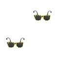 thumbnail image 3 of Guardurnaity Cosplay Hairpiece Hair Pendent Party Headwear Exquisito para niños Performance Prop Gafas atractivas en forma de abeja Anteojos 2piezas, 3 of 6