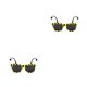 thumbnail image 3 of Jumpingount Tocado de fiesta con colgante para el pelo para Cosplay, aspecto , exquisito, multiusos con gafas, atractivo en forma de abeja Anteojos 2Conjunto, 3 of 6