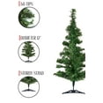 thumbnail image 2 of Perfect Holiday 2ft Tabletop Christmas Tree, Lightweight, 68 pvc branch tips with plastic Stand, Evergreen, 2 of 6