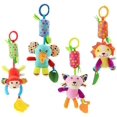 thumbnail image 1 of Sonajeros colgantes para bebé, juguetes para cuna recién nacido, asiento de coche, cochecito, juguetes para bebés, campana de animales colorida, sonajeros sensoriales suaves para b, 1 of 5