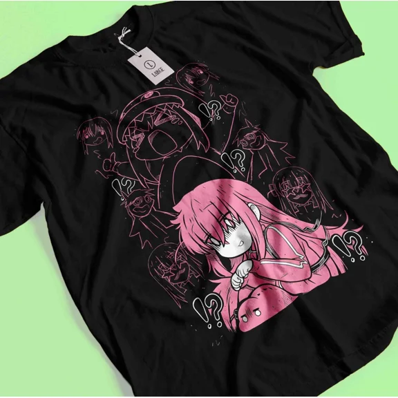 Hitori Gotou Bocchi the Rock T-Shirt Kawaii Funny Yamada Tee Nijika Ijichi Shirt