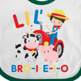 thumbnail image 4 of Inktastic Farmer Tractor EIEIO Little Bro Boys Baby Bib, 4 of 4