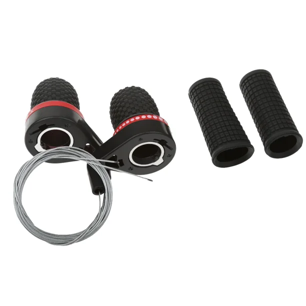 woede diepte Gedachte Mountain Bike Bicycle 18/21 Speed Twist Gear Shifter Set Pair Grips Cables  7/8" - Walmart.com
