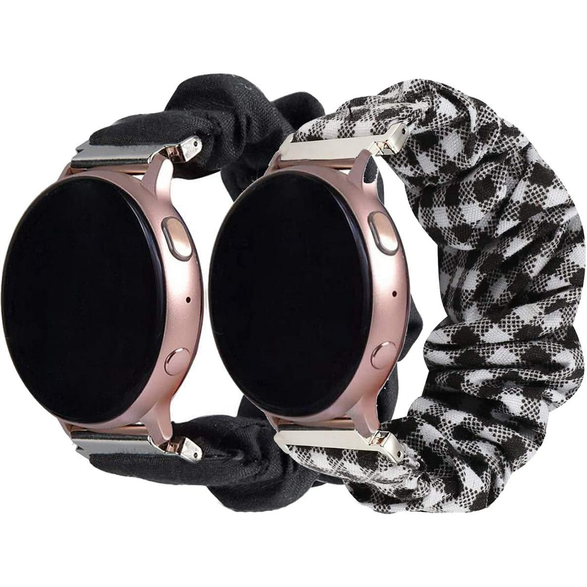 Band Compatible with Samsung Galaxy Watch Active Active2 40mm 44mm Scrunchie Wristband Replacement Compatible for Galaxy Watch 42mm Gear S2