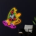 thumbnail image 2 of Handmadetneonsign Pizza Skateboarding Neon Sign, Pizza Wall Art Decor, Pizza Store Wall Decor, 2 of 5
