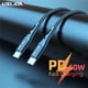 thumbnail image 2 of Cable USB USLION PD 60W tipo C a tipo C para XIAOMI poco f3 Plus mi 12 11 pro PD QC3.0 carga rápida usb c a usb c Cable de datos Tan Jianjun unisex, 2 of 2