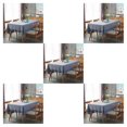 thumbnail image 2 of Guardoinrt Easy Care Rectangular Tablecloth Sturdy And Durable Ensures Easy Maintenance gray 90*90CM 5Set, 2 of 6