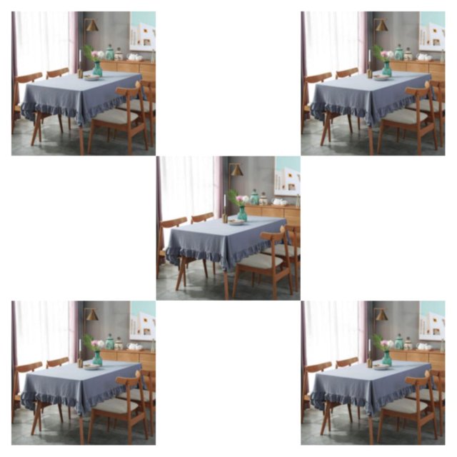 Destyer Cotton Table Cover Easy Care And Wide Application Reliable Choice For Everyday gray 100*140CM 5Set