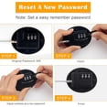 thumbnail image 4 of 4PCS Refrigerator Locks Combination, Drill-Free Refrigerator Door Lock Fridge Lock Combination with Password, Mini Digital Refrigerator Lock for Freezer Door Lock (Black), 4 of 10