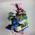 thumbnail image 4 of Taohuatan Lake Themed Micro Brick Building Blocks Set, Adult Creative Toys, Unique Chinese Landscape Model Bricks with LED Light,LED Cherry Tree, 4 of 9