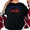 Black-2, variant on Women's Aesthetic Good Luck Leaping Hare Graphic Breathable T Shirt Casual Short Sleeve Round Neck Top Black S-5XL