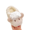 thumbnail image 1 of Puntoco Sandalias De Verano Para Bebés,Zapatillas De Algodón Para Niños Para Niños Y Niñas Invierno Nuevo Hogar Interior Lindo Ovejita Bebé Antideslizante Zapatillas Peludas Blanquecino 30-31, 1 of 4