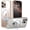 Crystal Clear, variant on General Magnetic for iPhone 13 Pro Max Case 6.7 inch [ Fit for Magsafe] with Stand, [Military Grade Drop Protection] Shockproof Translucent Back Slim Protective Phone Case (2021), Black