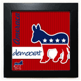 thumbnail image 1 of America Donkey Emblem Democrat Black Square Frame Picture Wall Tabletop, 1 of 3