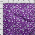 thumbnail image 3 of oneOone Cotton Poplin Violet Fabric Kalamkari Traditional Sewing Material Print Fabric By The Yard 56 Inch Wide, 3 of 5