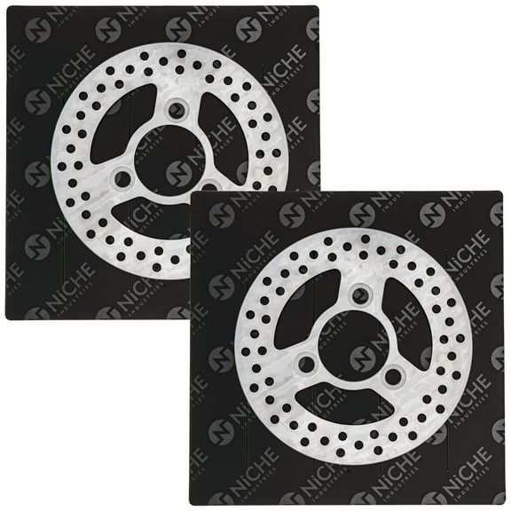 Niche Front Brake Rotor Set for Suzuki Quadrunner 230 Quadsport 230 ATV 519-CRT2580R