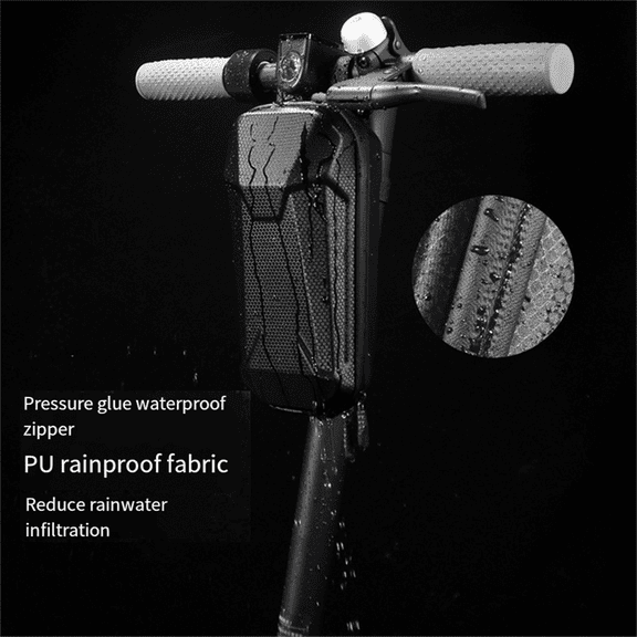 Electric Scooter Front Storage Bag Hard Shell Bag Large Capacity Waterproof Skateboard Hanging Case Universal 2L