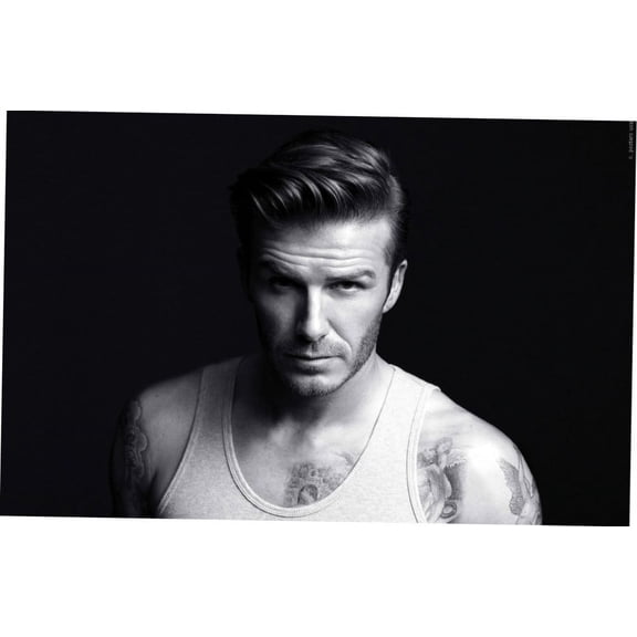 David Beckham poster Metal Sign 8inx 12in Art Print on Metal 8x12 Square Adults Metal Prints