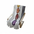 thumbnail image 4 of YOLO Soft Flannel Fleece Throw Blanket, Acronym Design with Colorful Circles You Only Live Once Lettering Geometric Pattern, Cozy Plush for Indoor and Outdoor Use, 50" x 70", Multicolor, by Ambesonne, 4 of 6