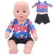 thumbnail image 1 of Camiseta Ropa Para Muñeca Bebé, Conjunto De Ropa Para Muñeca De 18 Pulgadas Ropa Para Muñeca Bebé Accesorios Ropa Trajes Creativos Para Muñeca Bebé Niños, 1 of 7