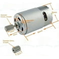 thumbnail image 2 of CHANCS Magnetic Gear Motor 550 6V DC 20000RPM Electrical Tools for DIY Hobby Toy Cars Remote Control 2PCS, 2 of 7