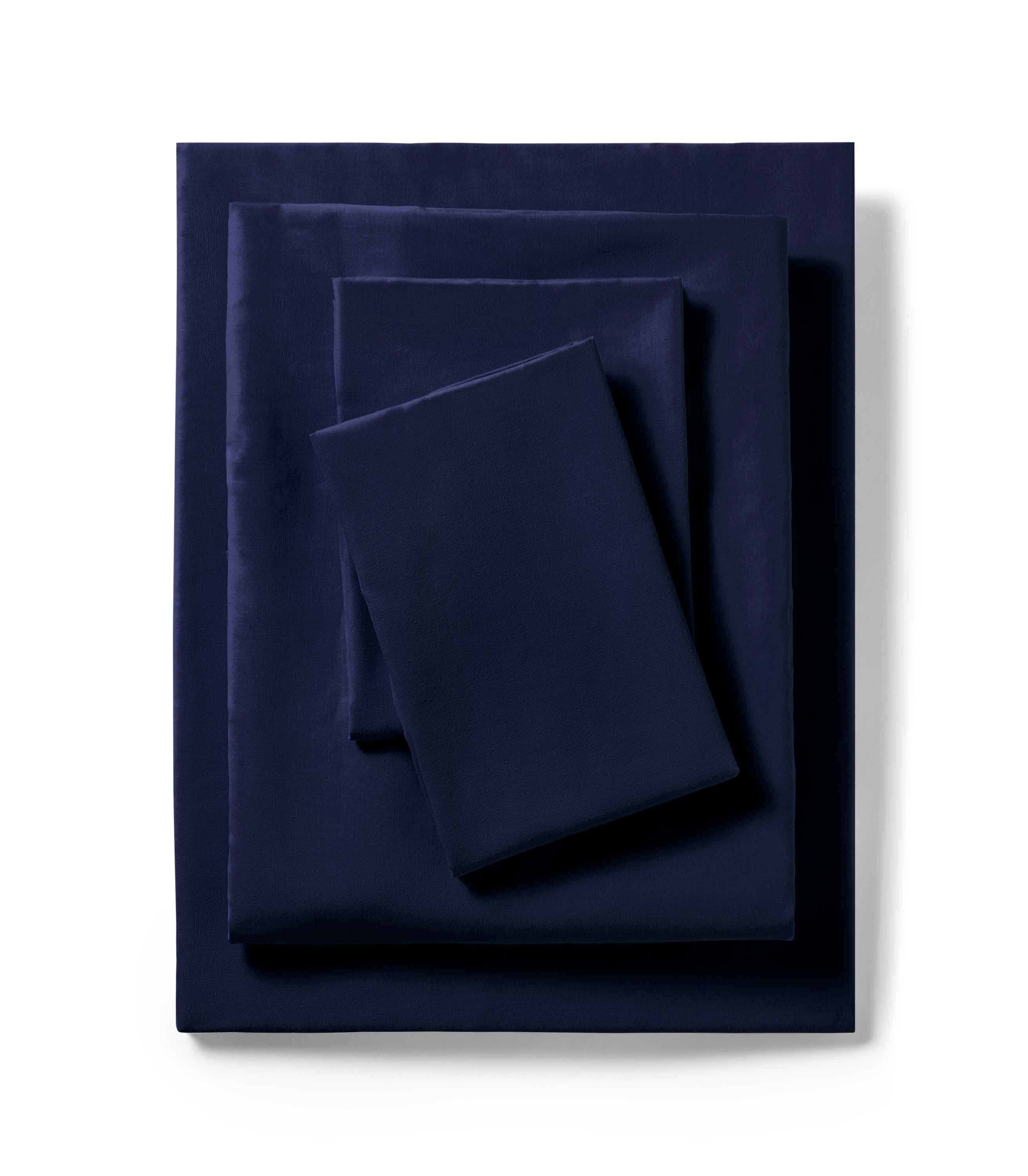 Mainstays 200 Thread Count King Flat - Navy