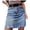 B-Blue, variant on Women's Short Denim Jean Skirt for Juniors Girl Mini Dresses High-Waisted A-Line Ripped Skirt with Zipper Pockets Casual Skinny Blue