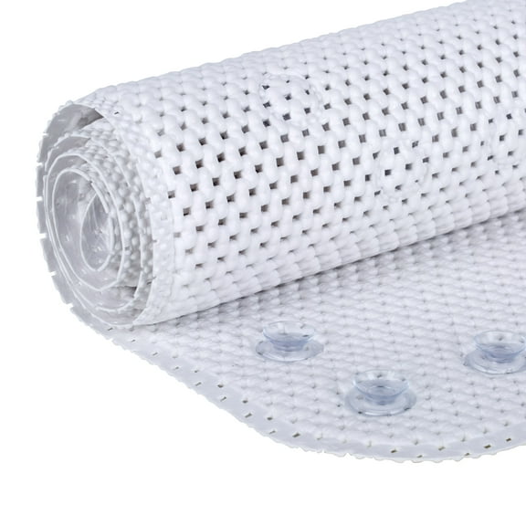 Duck Brand Softex White Cushioned Foam Bathtub Mat, 17 in. x 36 in.