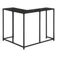 thumbnail image 6 of Accent Table, Console, Entryway, Narrow, Corner, Living Room, Bedroom, Black Marble Look Laminate, Black Metal, Contemporary, Modern, 6 of 8