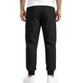 thumbnail image 5 of Afuyipoi Mens Lightweight Sport Pants Casual Elastic Waist Drawstring Jogger Pants with Pockets Black Size M, 5 of 9