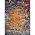 thumbnail image 1 of Unique Loom Tapis de Zone de Couleur Foncée Estrella 8' x 11' Rectangle Multi/bleu Marine, 1 of 2