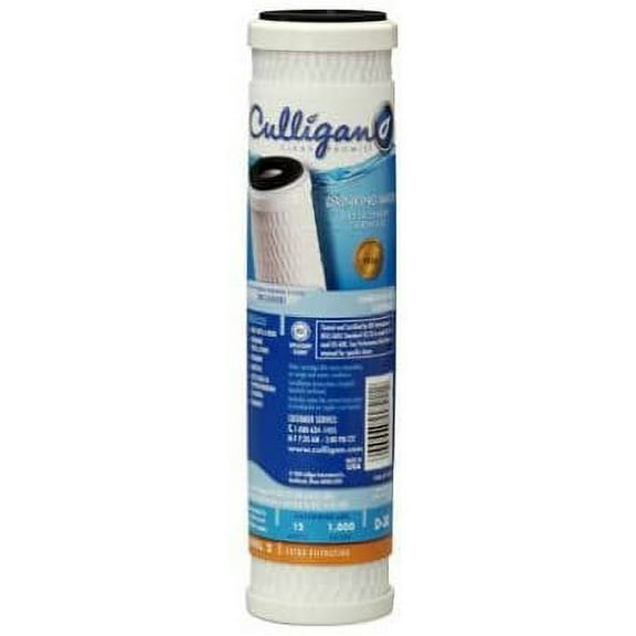 Carbon Filter Cartridge, 9-3/4In, 0.5 Mic