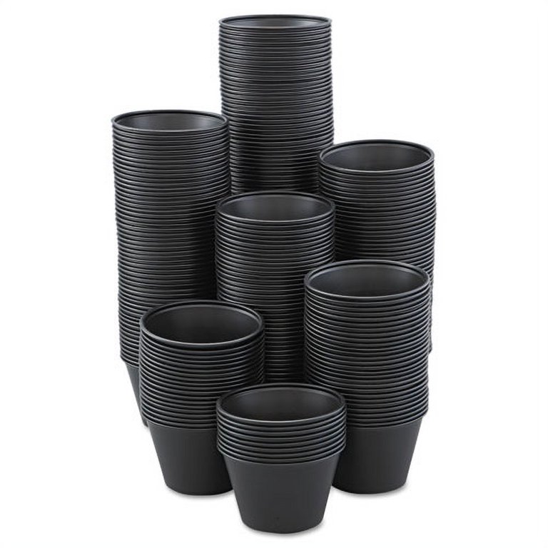 Yocup Company: YOCUP 32 oz Black 8 Premium PET Plastic Salad Bowl -  200/Case