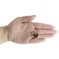 thumbnail image 6 of 10K Yellow Gold Diamond Heart Picture Memory Frame Pendant 1.30" Charm 0.10 CT., 6 of 6