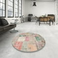 thumbnail image 3 of Ahgly Company Indoor Rectangle Contemporary Desert Sand Beige Patchwork Area Rugs, 2' x 4', 3 of 6