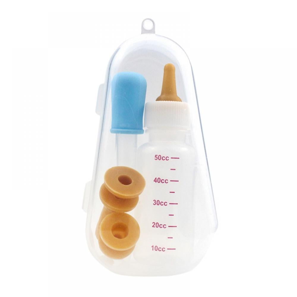 N\A 2 PCS Puppies Feeding Bottle Set Cat Feeding Bottle Pet Feeding Bottle 60ML is suitable for newborn kittens puppies rabbits and small animals