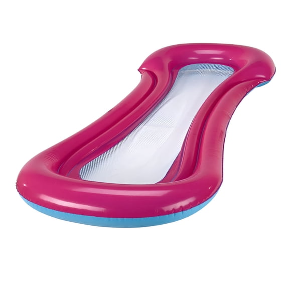 BESTSKY Pool Floats Adult,Foldable Inflatable Hammock Back Floating Row Air Bed Swimming Pool Chair,PVC Inflatable Floating Bed