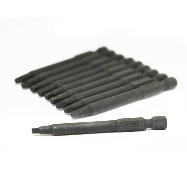 UFFY - Carré Robertson 2-3/4 Pouces Pouces 2 Bits de Puissance Impact 10 pack 1/4 Hex