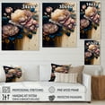 thumbnail image 4 of Designart Decadent Pink And Blue Roses IV Canvas Wall Art, 4 of 5