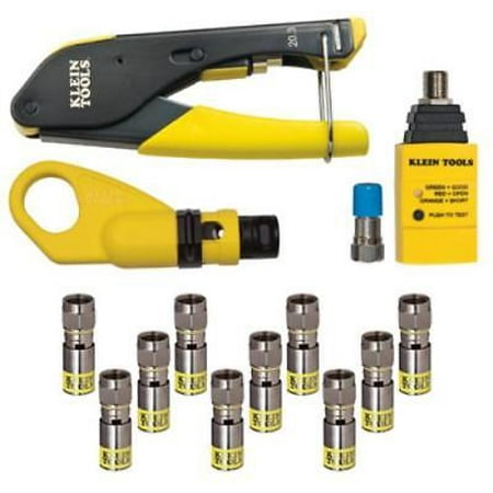 Coax Installation & Testing Kit With Connectors Includes Tools