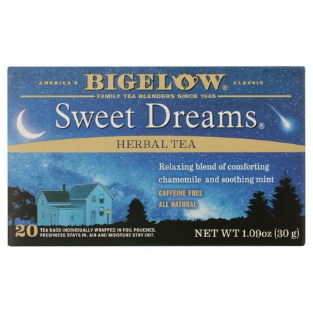 Photo 1 of 2 pack Bigelow Herbal Tea, Sweet Dreams, Tea Bags, 20 Count