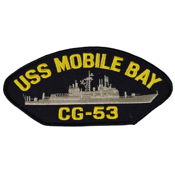USS MOBILE BAY CG-53 SHIP PATCH - GREAT COLOR - Veteran Owned Business