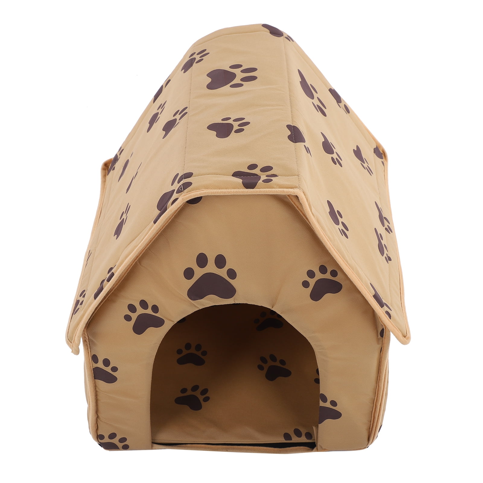 Ymiko Air Permeability Foldable Dog Bedcat House Heat Preservation Pet House For Dog Cat Brown