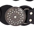 thumbnail image 6 of yuksok Women Waist Belt Adjustable Versatile Wide Waist Belt for Dress Dating Jeans Black, 6 of 9